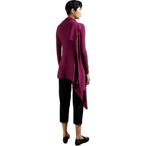 Ted Baker FIYYONA LONGLINE WATERFALL CARDIGAN - WOMEN'S - Picture 3 of 11